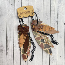Load image into Gallery viewer, Randans fringe hoop earrings- neutrals- Gabriel