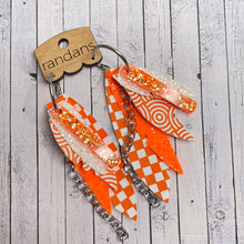 Load image into Gallery viewer, Randans custom fringe hoop earrings