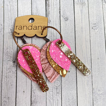 Load image into Gallery viewer, Randans custom fringe hoop earrings- petite/small