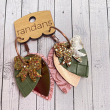 Load image into Gallery viewer, Randans custom fringe hoop earrings- petite/small