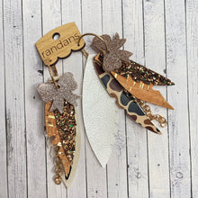 Load image into Gallery viewer, Randans fringe hoop earrings- neutrals- Gabriel