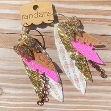 Load image into Gallery viewer, Randans fringe hoop earrings- nutcracker *read entire description prior to ordering*