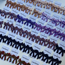 Load image into Gallery viewer, Bow earrings- dangles and studs- custom colors