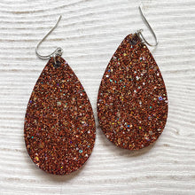 Load image into Gallery viewer, Randans Frameless Dangle Teardrops- neutrals, gold, silver, black, white