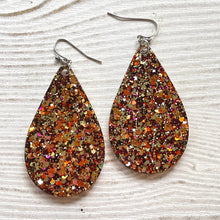 Load image into Gallery viewer, Randans Frameless Dangle Teardrops- neutrals, gold, silver, black, white