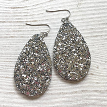 Load image into Gallery viewer, Randans Frameless Dangle Teardrops- neutrals, gold, silver, black, white