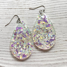 Load image into Gallery viewer, Randans Frameless Dangle Teardrops- neutrals, gold, silver, black, white