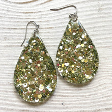 Load image into Gallery viewer, Randans Frameless Dangle Teardrops- neutrals, gold, silver, black, white