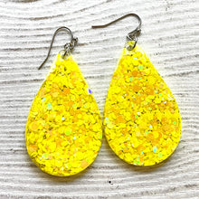 Load image into Gallery viewer, Randans Frameless Dangle Teardrops- orange, yellow