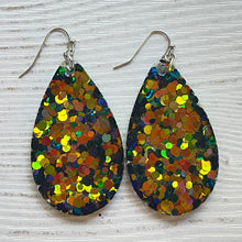 Load image into Gallery viewer, Randans Frameless Dangle Teardrops- green