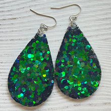 Load image into Gallery viewer, Randans Frameless Dangle Teardrops- green