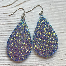 Load image into Gallery viewer, Randans Frameless Dangle Teardrops- blue