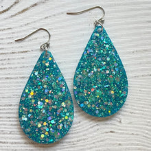 Load image into Gallery viewer, Randans Frameless Dangle Teardrops- blue