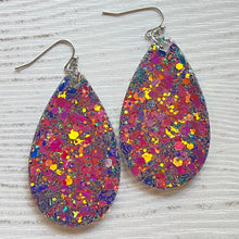 Load image into Gallery viewer, Randans Frameless Dangle Teardrops- blue