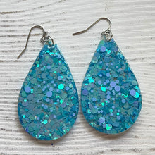 Load image into Gallery viewer, Randans Frameless Dangle Teardrops- blue