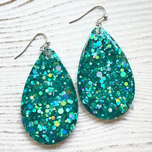 Load image into Gallery viewer, Randans Frameless Dangle Teardrops- blue
