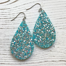 Load image into Gallery viewer, Randans Frameless Dangle Teardrops- blue