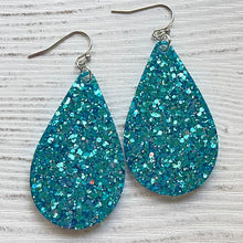 Load image into Gallery viewer, Randans Frameless Dangle Teardrops- blue