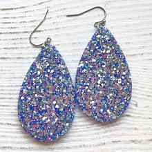 Load image into Gallery viewer, Randans Frameless Dangle Teardrops- blue