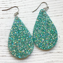 Load image into Gallery viewer, Randans Frameless Dangle Teardrops- blue