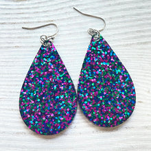 Load image into Gallery viewer, Randans Frameless Dangle Teardrops- blue