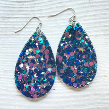 Load image into Gallery viewer, Randans Frameless Dangle Teardrops- purple