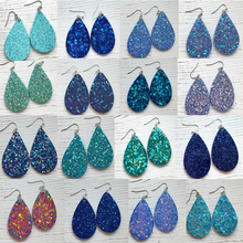 Load image into Gallery viewer, Randans Frameless Dangle Teardrops- blue