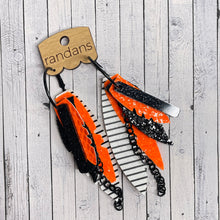 Load image into Gallery viewer, Randans custom fringe hoop earrings
