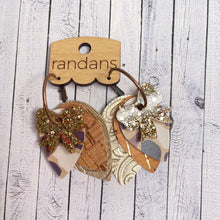 Load image into Gallery viewer, Randans custom fringe hoop earrings- petite/small
