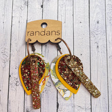 Load image into Gallery viewer, Randans custom fringe hoop earrings- petite/small
