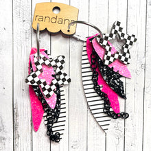 Load image into Gallery viewer, Randans custom fringe hoop earrings
