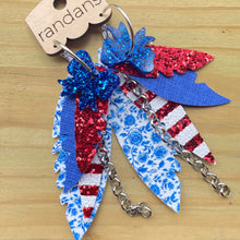 Load image into Gallery viewer, Randans fringe hoop earrings- social media ad *read entire description prior to ordering*
