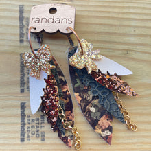Load image into Gallery viewer, Randans fringe hoop earrings- neutrals- Gabriel
