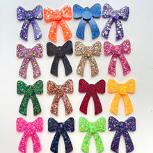 Load image into Gallery viewer, Bow earrings- dangles and studs- custom colors
