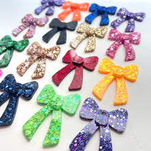 Load image into Gallery viewer, Bow earrings- dangles and studs- custom colors
