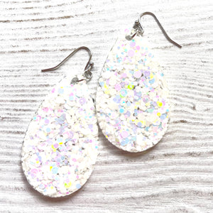 Randans Frameless Dangle Teardrops- neutrals, gold, silver, black, white
