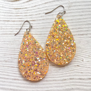Randans Frameless Dangle Teardrops- neutrals, gold, silver, black, white
