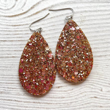 Load image into Gallery viewer, Randans Frameless Dangle Teardrops- neutrals, gold, silver, black, white
