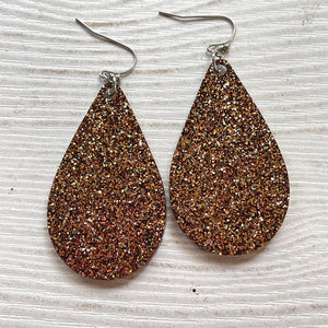 Randans Frameless Dangle Teardrops- neutrals, gold, silver, black, white