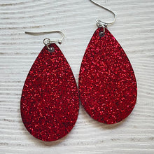 Load image into Gallery viewer, Randans Frameless Dangle Teardrops- pink, red
