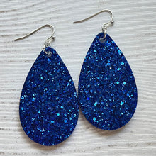Load image into Gallery viewer, Randans Frameless Dangle Teardrops- blue

