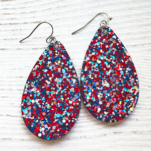 Randans Frameless Dangle Teardrops- dots and mixes