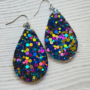 Randans Frameless Dangle Teardrops- dots and mixes