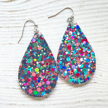 Load image into Gallery viewer, Randans Frameless Dangle Teardrops- dots and mixes
