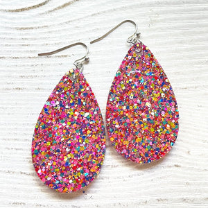 Randans Frameless Dangle Teardrops- dots and mixes