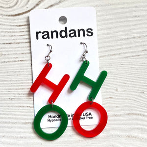HO HO -Christmas shapes- dangle earrings