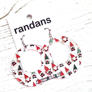Hoops -Christmas shapes- dangle earrings
