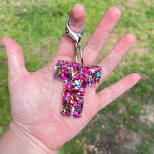 Load image into Gallery viewer, Initial Acrylic Keychain / zipper pull
