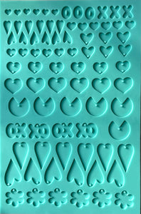 Hearts mold- Extra large silicone mold