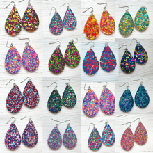 Load image into Gallery viewer, Randans Frameless Dangle Teardrops- dots and mixes
